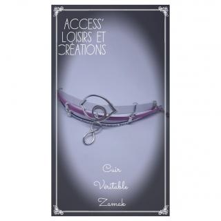 ALC Bijoux naturels - Bracelet double Swarovski® - Bracelet - Cuir