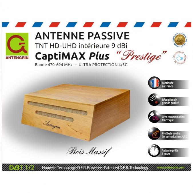 ANTENGRIN - Captimax Plus Prestige Antenne tv int. passive - Antenne d&#039;intérieur