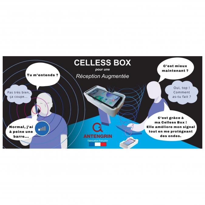 ANTENGRIN - Celless Box support smartphone pour une réception augmentée - Support téléphone portable