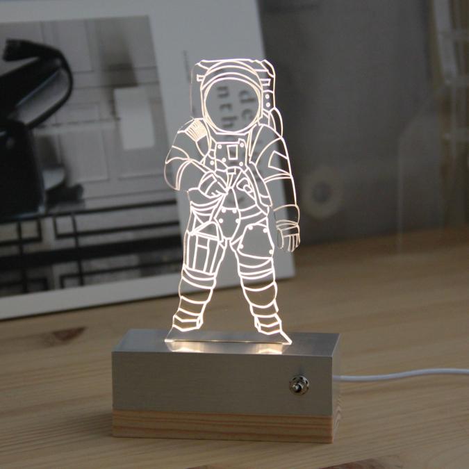 Atelier Bagnost Paris - Veilleuse / lampe - Cosmonaute USA - Veilleuse