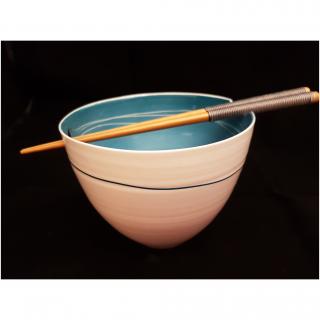 Atelier Céramique Laurence Thomas - Bol à baguettes - porcelaine (copie) - Bol - Bleu