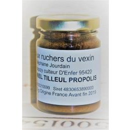 Aux ruchers du vexin - Miel tilleul propolis 125 g - Miel - 125 gr
