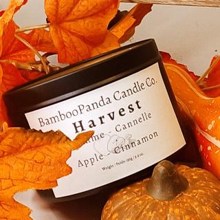 BambooPanda Candle Co. - Harvest - Bougie parfumée Pomme - Cannelle - Bougie artisanale