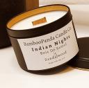 BambooPanda Candle Co. - Indian Nights - Bougie Parfumée au Bois de Santal - Bougie - Bois de Santal