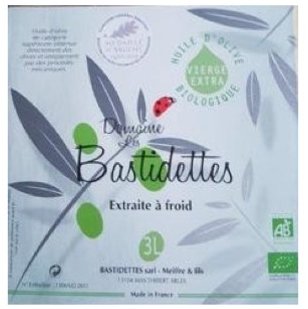 BASTIDETTES - Fontaine BIB de 3 L Meilleure conservation des huiles d&#039;olives - Huile d&#039;olive