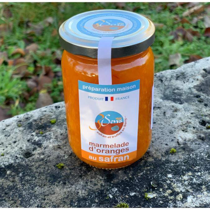 BERRY 3 SENS - Marmelade d&#039;oranges Bio au safran - Confiture - 0.22