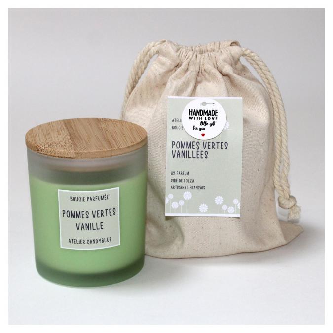 Bougies artisanales CANDYBLUE - Bougie parfumée Pommes vertes - Bougie - 4668
