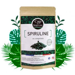 Cap Spiruline - Spiruline 160 comprimés - 100% Artisanale - 1 mois de cure - Spiruline