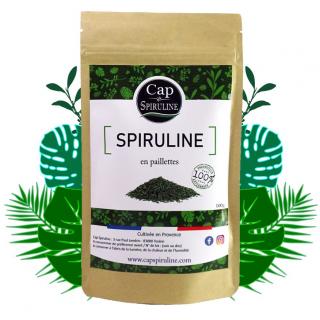 Cap Spiruline - Spiruline en paillettes - 100% Artisanale - Spiruline en brindilles
