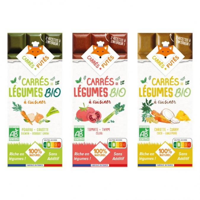 Carrés Futés - Lot gamme légumes BIO Carrés Futés - Condiments et sauces - 0.18