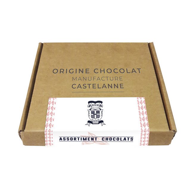 Maison Castelanne - Coffret Dégustation Crus De Cacao 36 Chocolats - 320 g - Chocolat