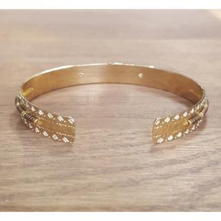 C'cédille - Jonc Icate Bronze - Bracelet - Plaqué Or gold filled