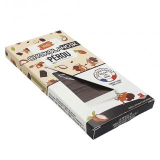Charles Chocolartisan - Tablette de chocolat noir  Been to Bar 85% origine Pérou - café et tablette de chocolat