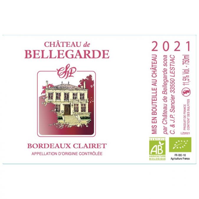Château de Bellegarde - Clairet 2021 - 2021 - Bouteille - 0.75L