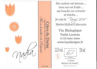 Château Haut Lavigne - Nadia - rouge - 2016 - Bouteille - 0.75L
