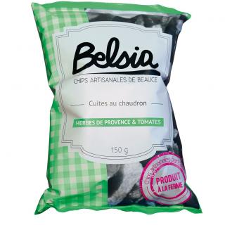 Chips BELSIA - Chips artisanales aux herbes de Provence &amp; Tomates - Chips