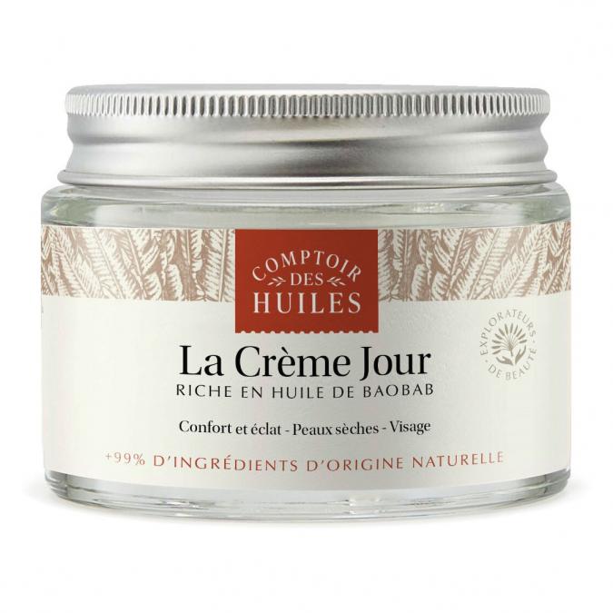 Comptoir des Huiles - La Crème Jour - certifiée Cosmos Organic - 50 ml - Crème pour le visage
