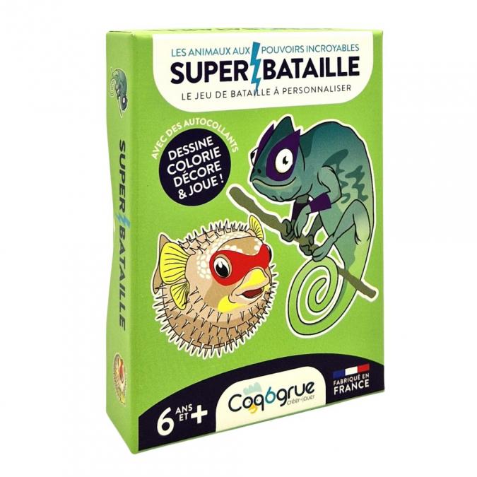 Coq6grue - SUPER BATAILLE Jeu de Bataille à créer Animaux Incroyables - Jeu éducatif