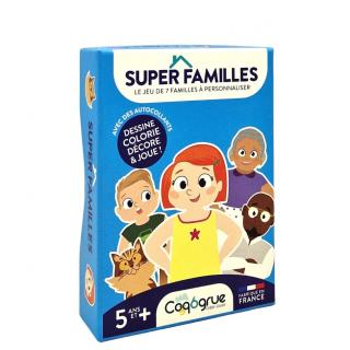 Coq6grue - SUPER FAMILLES Jeu de 7 familles à créer - Jeu de cartes