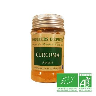 COULEURS D'ÉPICES - Pot Curcuma - 50 gr - Curcuma