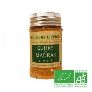 COULEURS D'ÉPICES - Pot Curry de Madras fort - 50 gr - curry