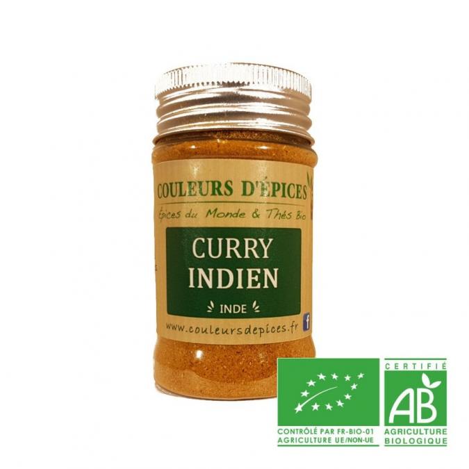 COULEURS D'ÉPICES - Pot Curry indien doux - 50 gr - curry