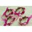 Couronne2fleurs - Lot de 4 bracelets rose fuschia - bracelet floral