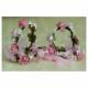 Couronne2fleurs - Lot de 4 bracelets roses - bracelet floral