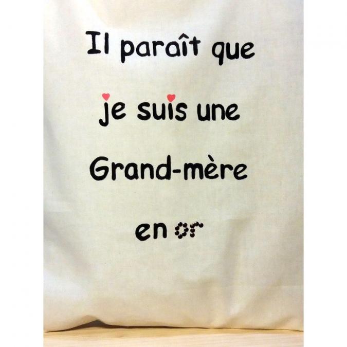 Créa'Récup Design - Tote bag Personnalisé Grand-Mère - Tote bag