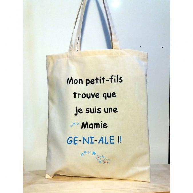 Créa'Récup Design - Tote bag Personnalisé Grand-Mère - Tote bag