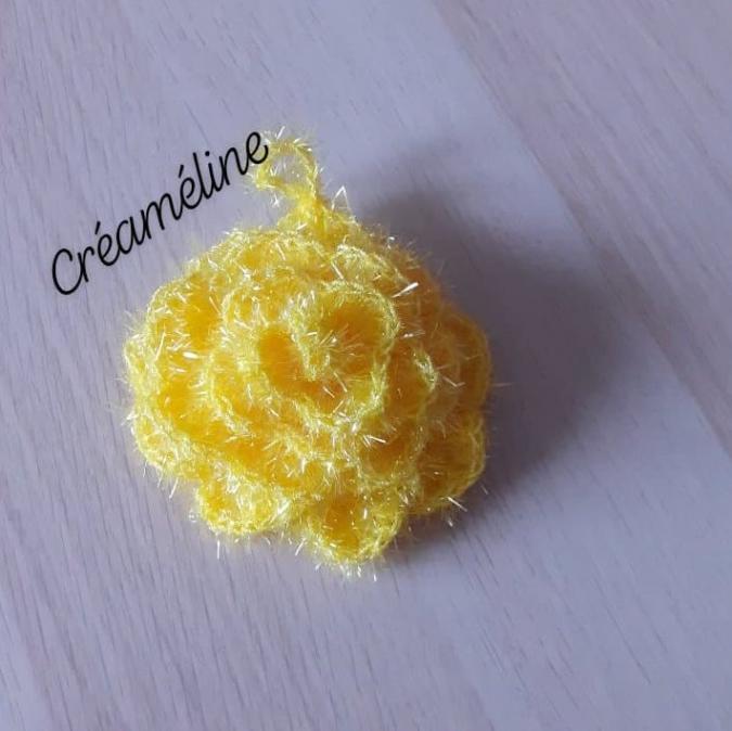 Créaméline - Fleur pour la vaisselle (TAWASHI) - jaune - Tawashi