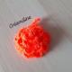 Créaméline - Fleur pour la vaisselle (TAWASHI) - orange fluo - Tawashi