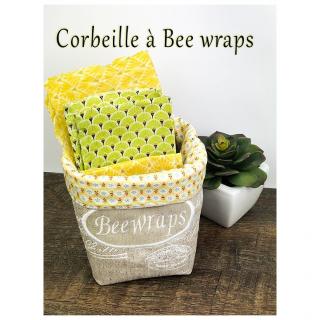 Création zéro-déchet - Corbeille de rangement Bee-wrap - Emballage réutilisable
