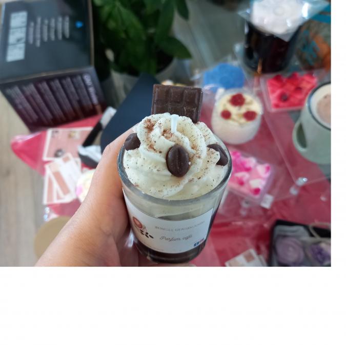 Créat'iv Owl Candle - Mini bougie gourmande  café - Bougie artisanale