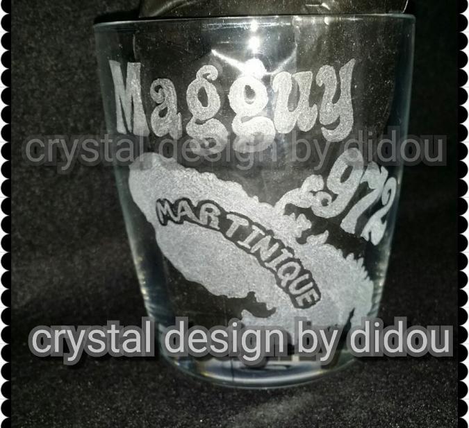 Crystal Design by Didou - Gravure sur tasse à café - Tasse - Verre