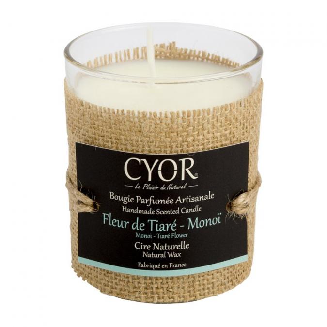 CYOR - Bougie Parfumée  Fleur de Tiaré-Monoï - 100% naturelle - Bougie - 4668