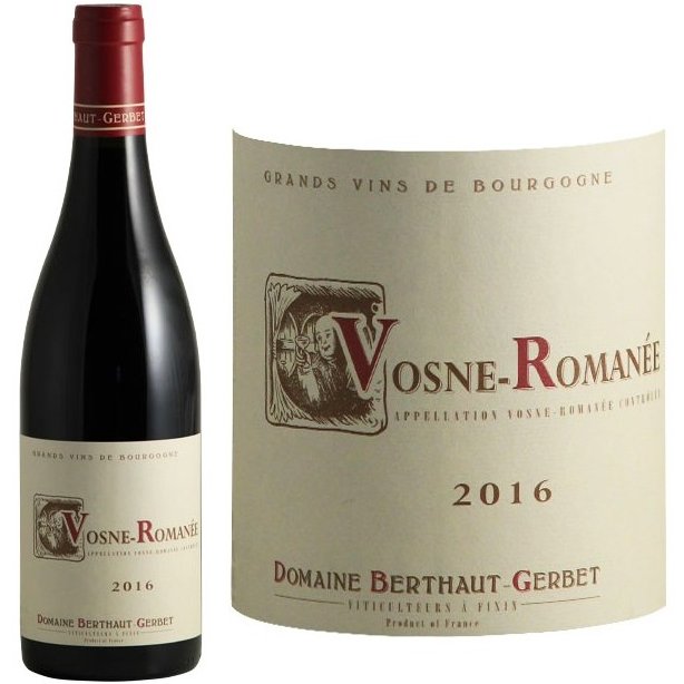 Domaine Berthaut - Vosne-Romanée 2016 - 2016 - Bouteille - 0.75L