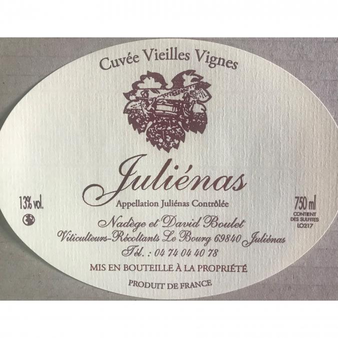 David Boulet - Juliénas Vieilles Vignes - 2022 - Bouteille - 0.75L