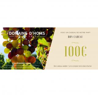 DOMAINE D'HOMS - Carte Cadeau 100€ - Carte Cadeau