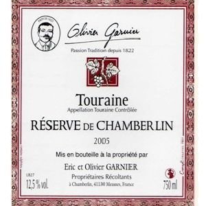 Domaine Garnier - Réserve de Chamberlin - rouge - 2009 - Bouteille - 0.75L