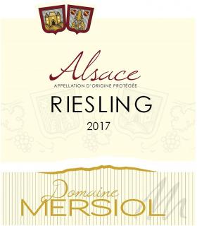 Domaine Mersiol - Riesling - blanc - 2017 - Bouteille - 0.75L