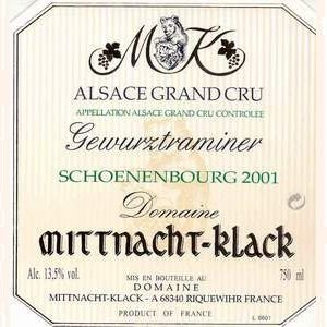 Domaine Mittnacht-Klack - Gewurztraminer Grand Cru Schoenenbourg - blanc - 2011 - Bouteille - 0.75L