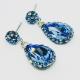 ELILOLA BIJOUX - Boucles d’oreilles bleues - Boucles d&#039;oreille - Cristal (swarovski)