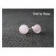 Emilie Roze - Boucles d&#039;oreille puce rose clair - Boucles d&#039;oreille - Verre