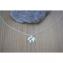 EmmaFashionStyle - Collier argent massif 925 pendentif carte du monde - Collier - argent