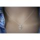 EmmaFashionStyle - Collier argent massif pendentif diamant 3D - Collier - argent