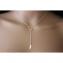 EmmaFashionStyle - Collier cravate en argent massif pendentif anneau et plume - Collier - argent