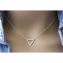 EmmaFashionStyle - Collier minimaliste triangle en argent massif - Collier - argent