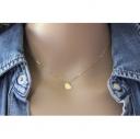 EmmaFashionStyle - Collier or gold filled pendentif coeur - Collier - Or (gold filled)