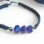 Esprit de Perles - Bracelet bleu Roi Jessie, bracelet minimaliste, bracelet cordon cristal Majestic Blue - Bracelet - Verre